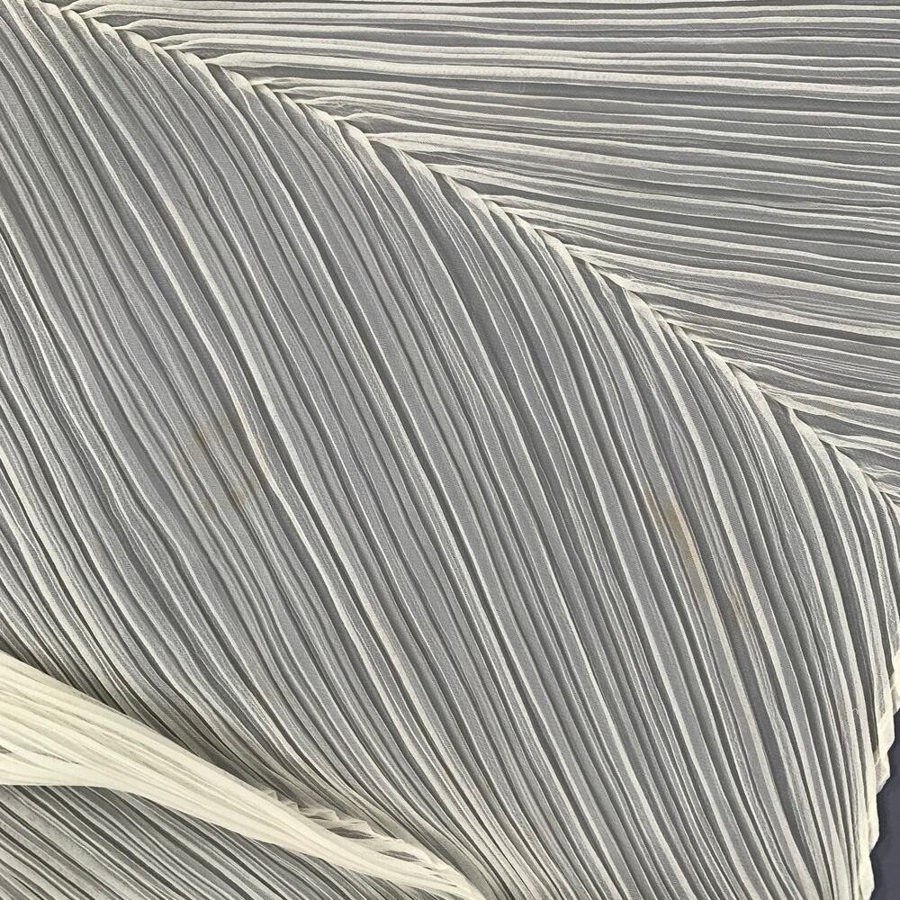 PLEATS PLEASE by ISSEY MIYAKE Ivory Pleated Scarves & Shawls - Picture 6 of 6
